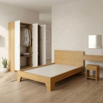 Combo Nội Thất Phòng Ngủ Gỗ MDF Màu Vàng Phối Trắng - Hiện Đại & Tối Giản