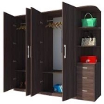 TỦ QUẦN ÁO MẪU MỚI, CỬA 4 CÁNH CÓ KỆ 