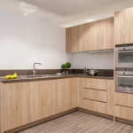 TỦ BẾP MẪU MỚI GỖ MDF MÀU GỖ