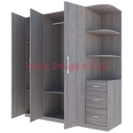TỦ ĐỰNG QUẦN ÁO GỖ MDF NT-0113