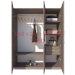 TỦ ĐỰNG QUẦN ÁO GỖ MDF NT-6513