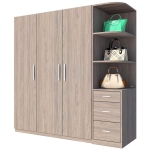 TỦ QUẦN ÁO 4 CÁNH GỖ MDF MẪU MỚI