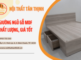 Đơn vị cung cấp giường ngủ gỗ MDF chất lượng, giá tốt