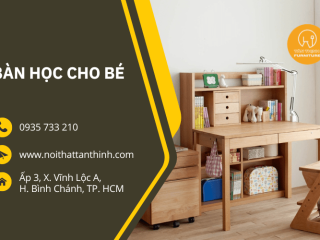 Nội Thất Tân Thịnh chuyên sản xuất thiết kế thi công bàn học cho bé