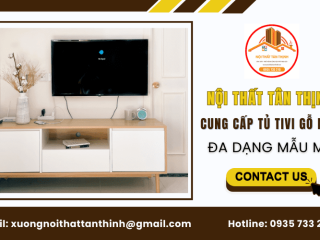 Nội Thất Tân Thịnh cung cấp tủ tivi gỗ MDF đa dạng mẫu mã