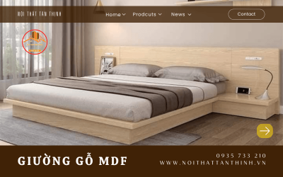 10+ mẫu giường gỗ MDF đẹp mê ly thu hút mọi ánh nhìn - Tân Thịnh