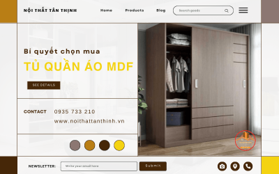 Bỏ túi bí quyết chọn mua tủ quần áo MDF chất lượng với giá tốt