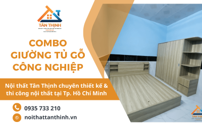 Combo giường tủ gỗ công nghiệp chất lượng cao tại Hồ Chí Minh