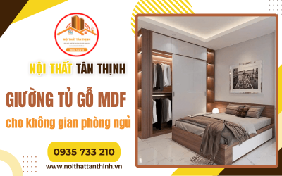 Giường tủ gỗ MDF cho không gian phòng ngủ, tại sao không?