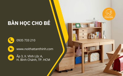 Nội Thất Tân Thịnh chuyên sản xuất thiết kế thi công bàn học cho bé