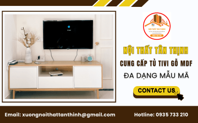 Nội Thất Tân Thịnh cung cấp tủ tivi gỗ MDF đa dạng mẫu mã
