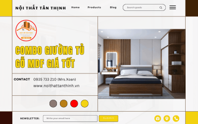 Tìm mua combo giường tủ gỗ MDF với giá tốt? Đến ngay Nội Thất Tân Thịnh