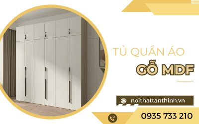 Tủ quần áo gỗ MDF có đáng dùng trong gia đình? Những điều bạn cần biết