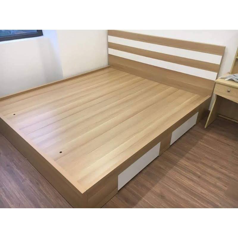giường gỗ mdf 1m6