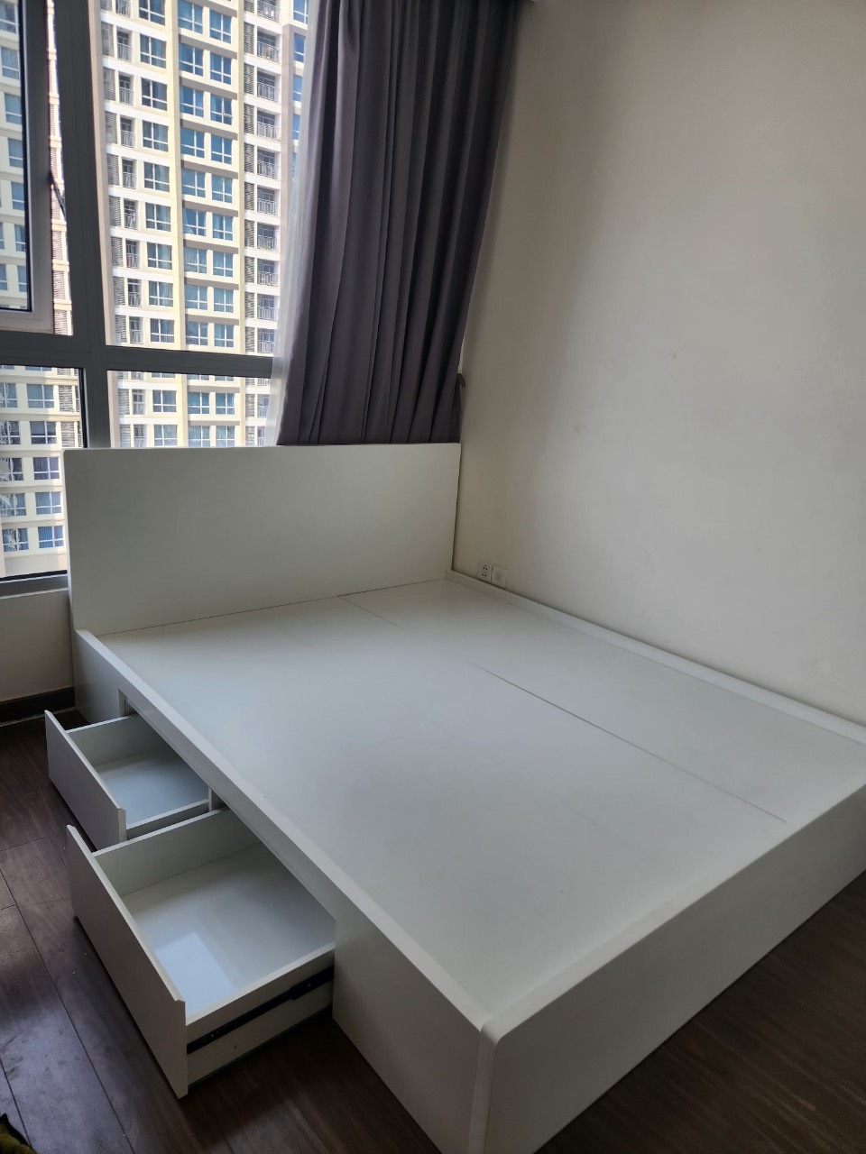 giường gỗ công nghiệp