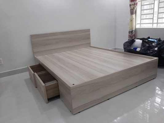 giường gỗ công nghiệp