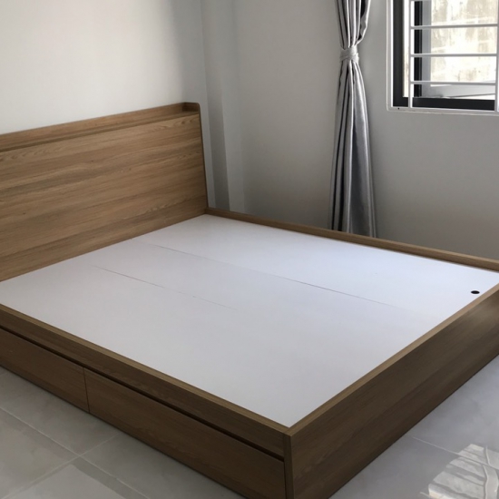 giường gỗ công nghiệp
