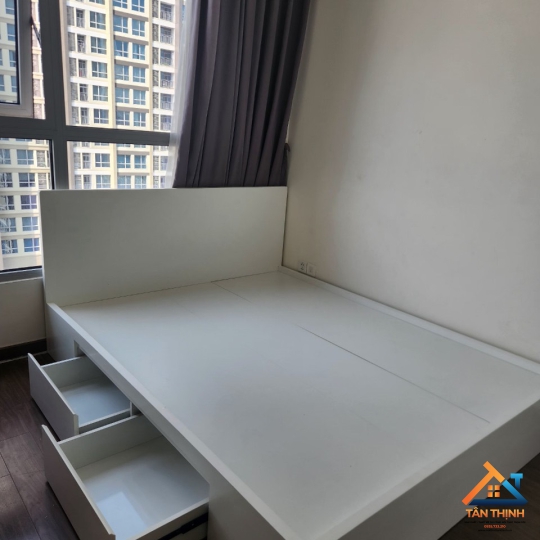 giường gỗ công nghiệp có ngăn kéo