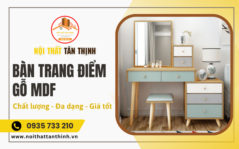 Bàn trang điểm gỗ MDF