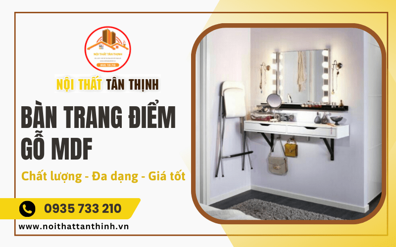 Bàn trang điểm gỗ MDF