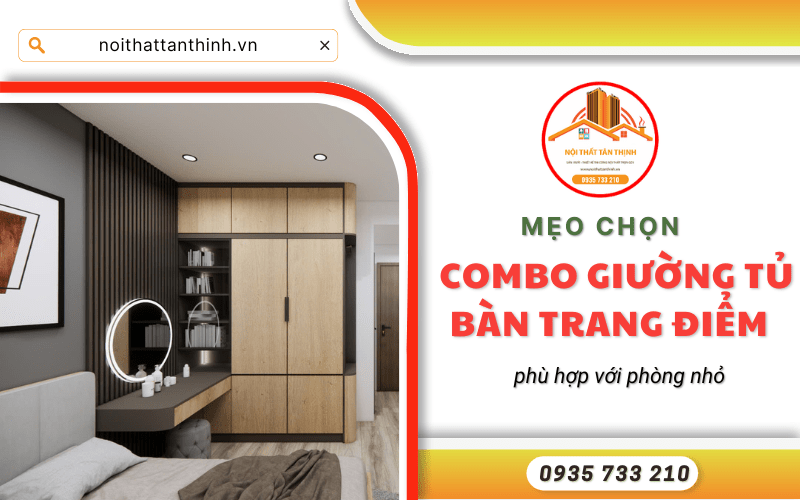 combo giường tủ bàn trang điểm