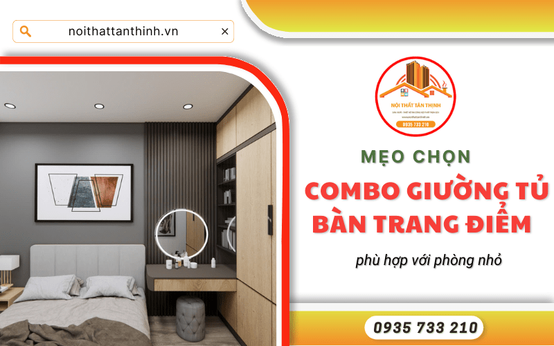 combo giường tủ bàn trang điểm