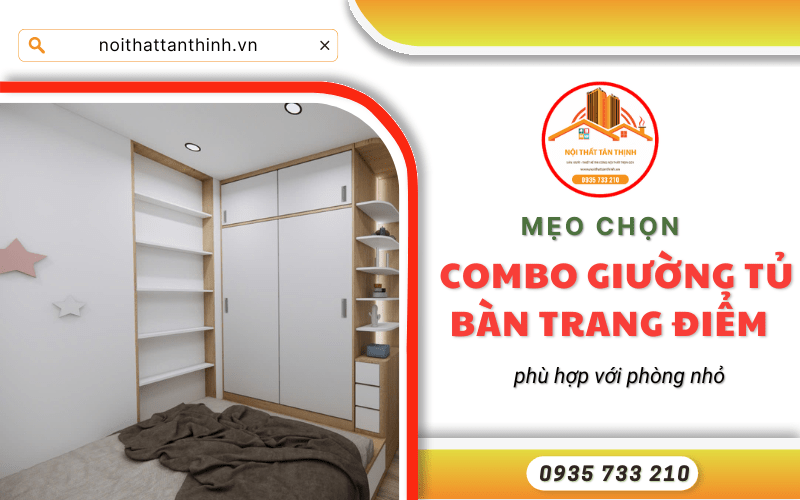 combo giường tủ bàn trang điểm