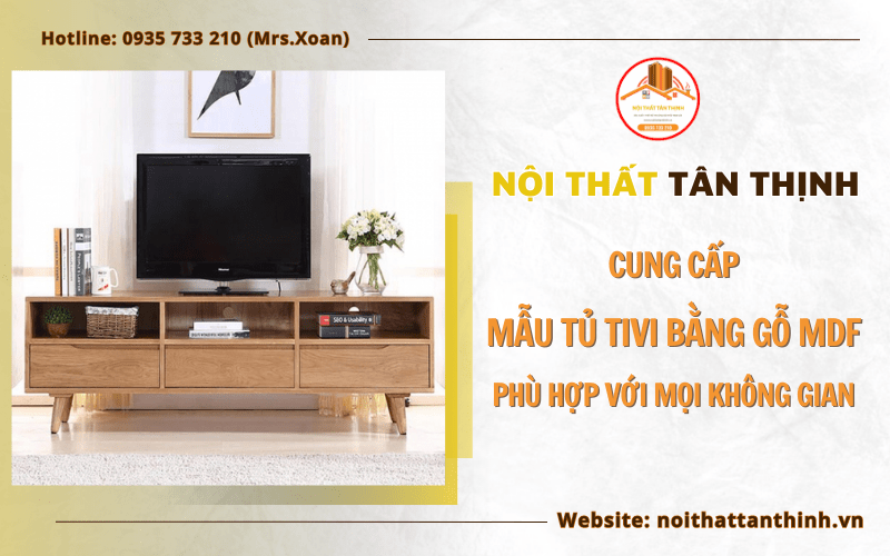 tủ tivi bằng gỗ MDF