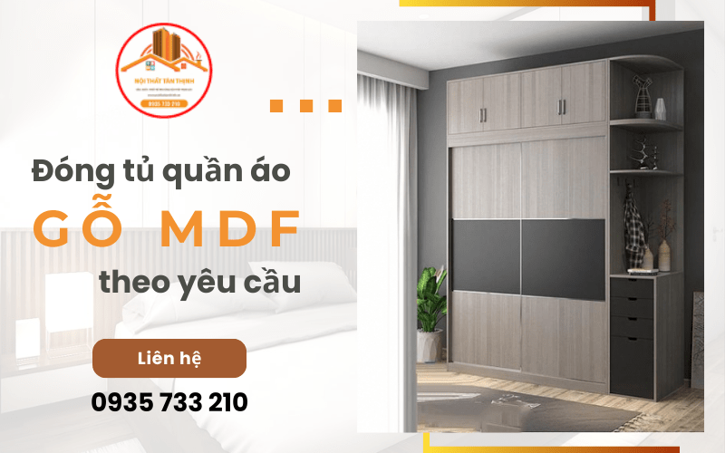 Địa chỉ đóng tủ quần áo gỗ MDF theo yêu cầu uy tín số 1 Bình Chánh