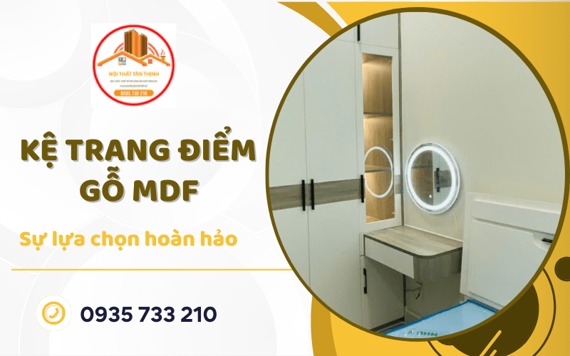 kệ trang điểm gỗ MDF