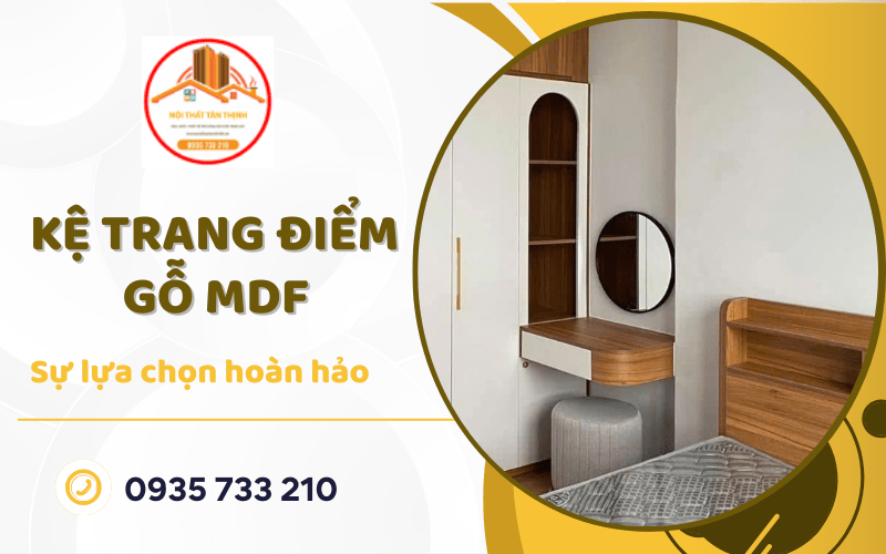 kệ trang điểm gỗ MDF