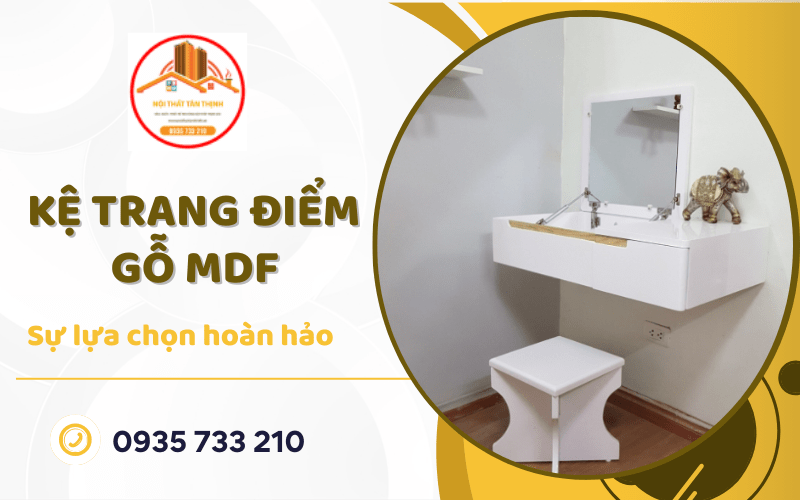 kệ trang điểm gỗ MDF