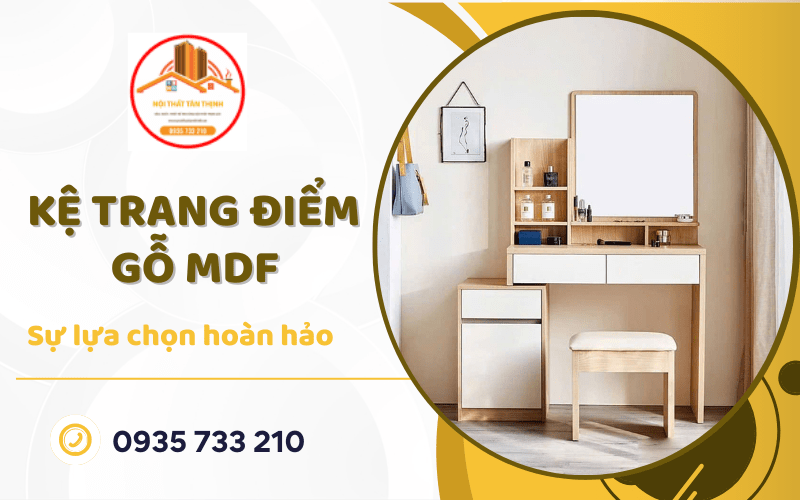 kệ trang điểm gỗ MDF