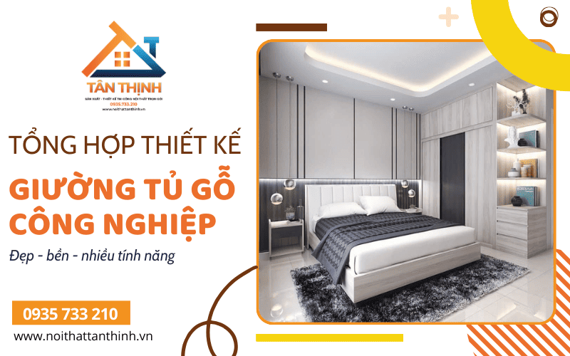 giường tủ gỗ công nghiệp