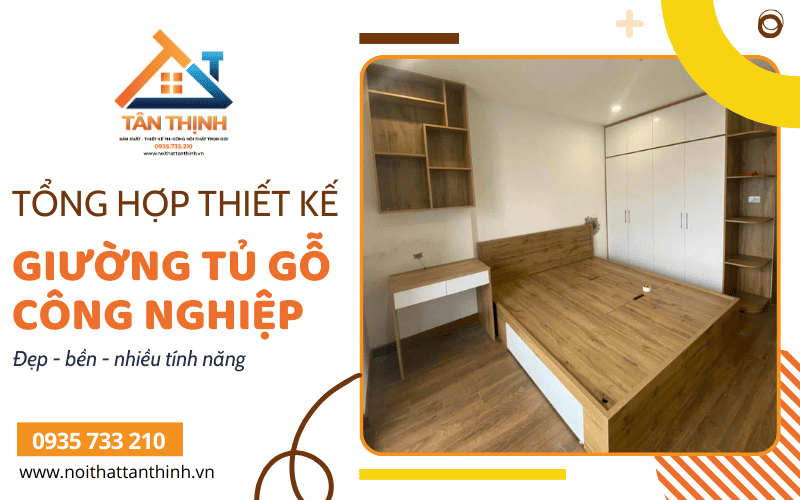 giường tủ gỗ công nghiệp
