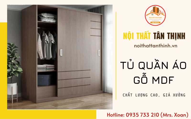 tủ quần áo gỗ MDF