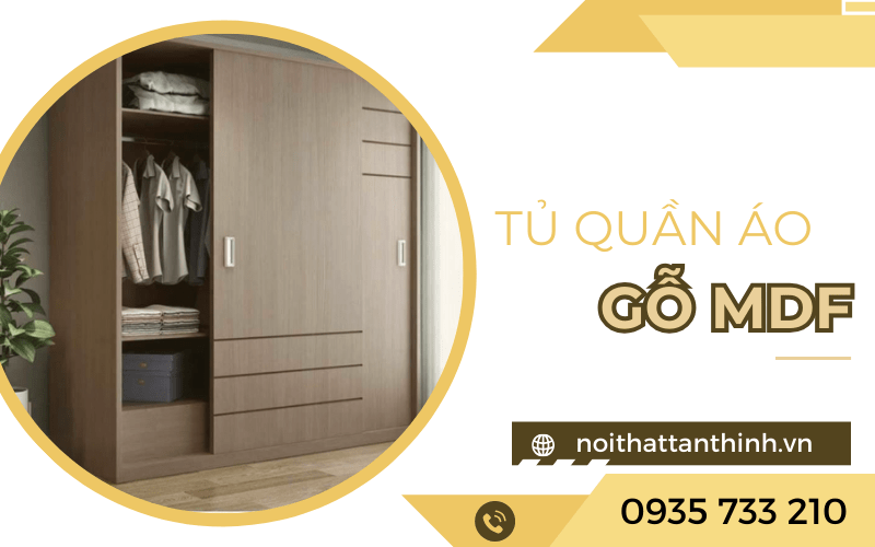 tủ quần áo gỗ MDF