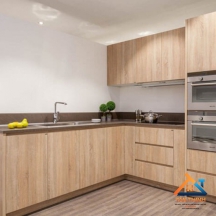 TỦ BẾP MẪU MỚI GỖ MDF MÀU GỖ