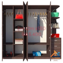TỦ ĐỰNG QUẦN ÁO GỖ MDF THIẾT KẾ MỚI NT-1012