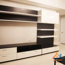 KỆ TỦ TIVI THIẾT KẾ KÈM TỦ ĐỰNG ĐỒ 