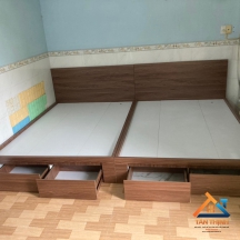 GIƯỜNG NGỦ GỖ CÔNG NGHIỆP MDF GIÁ TẠI XƯỞNG