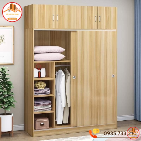 TỦ ĐỰNG QUẦN ÁO GỖ MDF NT-113