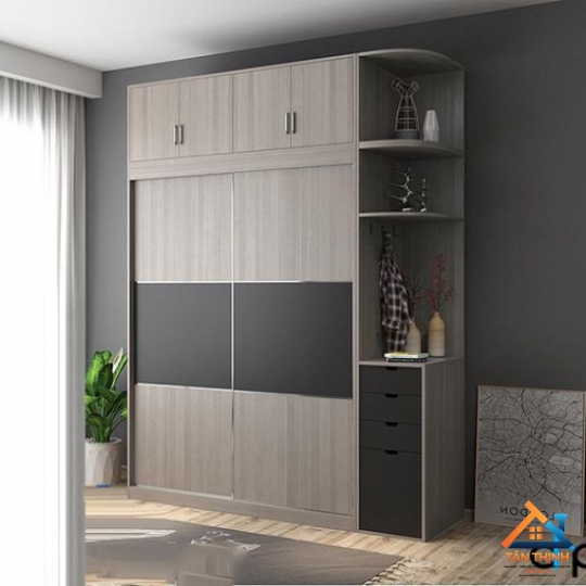 TỦ QUẦN ÁO GỖ MDF MẪU MỚI NT-112