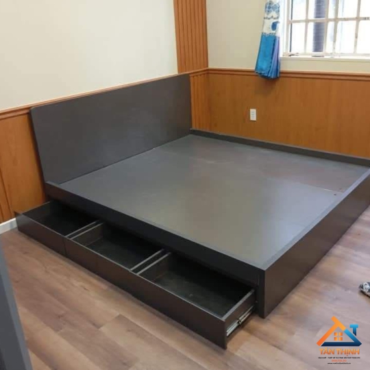 GIƯỜNG NGỦ GỖ CÔNG NGHIỆP MDF