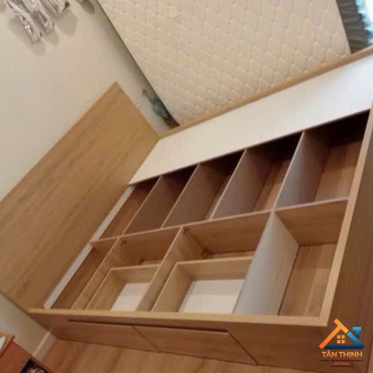 GIƯỜNG NGỦ GỖ CÔNG NGHIỆP MDF