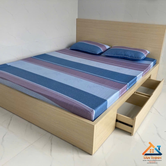 GIƯỜNG NGỦ GỖ CÔNG NGHIỆP MDF