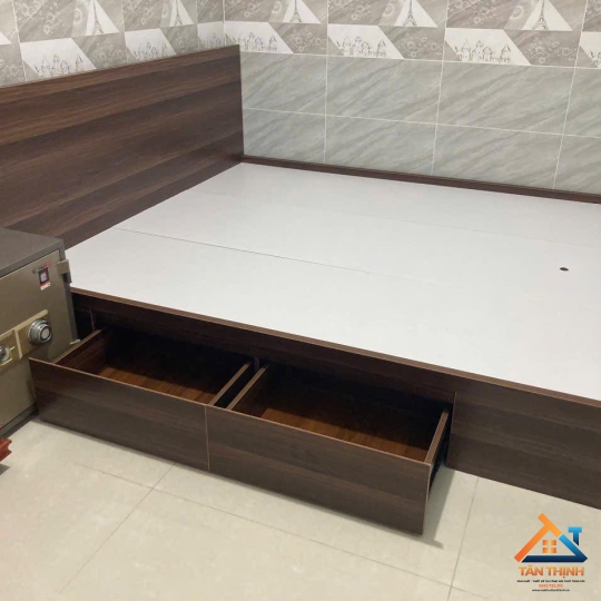 GIƯỜNG NGỦ GỖ CÔNG NGHIỆP MDF