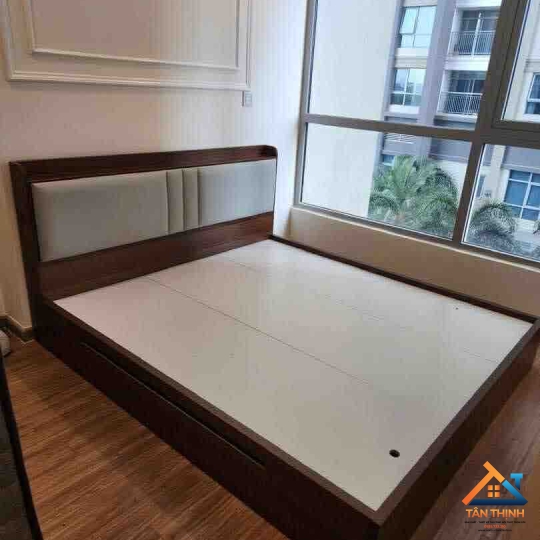 GIƯỜNG NGỦ GỖ CÔNG NGHIỆP MDF MỚI