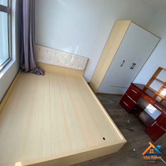 GIƯỜNG NGỦ GỖ MDF MẪU ĐẸP CÓ HỘC TỦ 