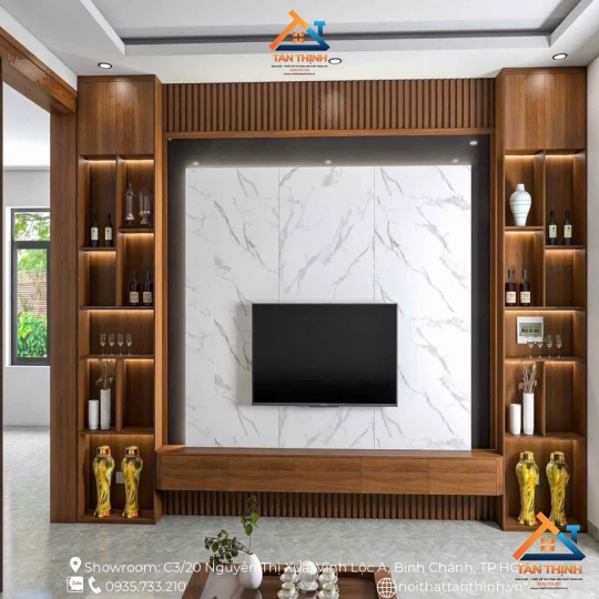 Kệ Tivi Kết Hợp Tủ Trang Trí